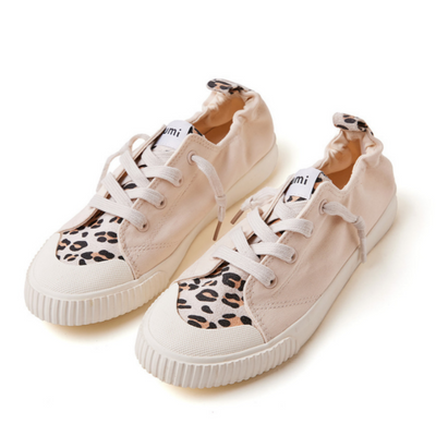 Beige/Leopard Slip-on sneakers