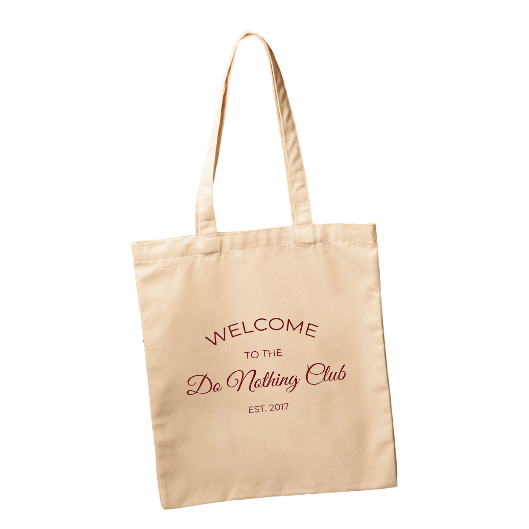 Do Nothing Club tote bag