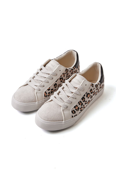 Leopard suede sneakers