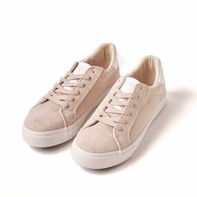YAY Dusty-Pink Suede Sneakers